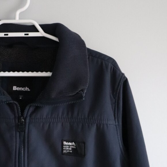 Bench Mens Blue Sz M Full Zip Mid-Weight Sherpa Long Sleeve Utility Jacket - Picture 6 of 14